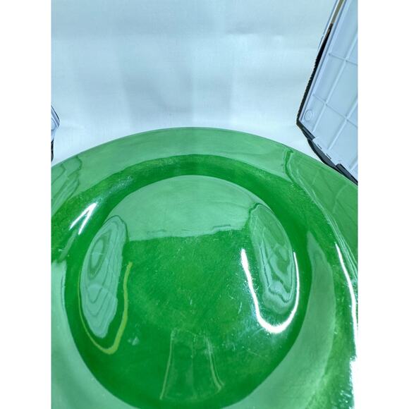 Pottery Barn "SAUSALITO" Green Large Plate PLZ READ!! SMALL CHIP! FINAL SALE! - Picture 3 of 7